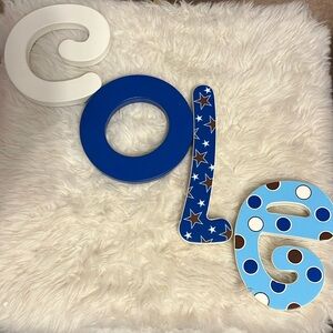 “Cole” wall letter decor